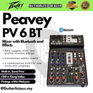 Peavey PV6 BT Mixer with Bluetooth and Effects