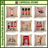 City of London Print Sofa Cushion COVER 40x40 and 45x30 cm Cushion Cover 40x40cm Cushion Cover 45x30