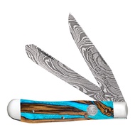 WHISKEY BENT HAT CO. Traditional Trapper Folding Pocket Knife 4.125" Closed Length 440C Stainless St