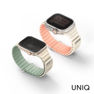 UNIQ  Apple Watch 38/40/41mm Revix EVO 雙色矽膠磁吸錶帶嫩綠米