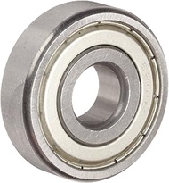 Dynaroll 6000 Series Ball Bearing, Double Shielded, 52100 Chrome Steel, Metric