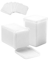 Lint Free Nail Wipes, 400 PCS Non-Woven Fabric Nail Cleaning Pads White Lash Extensions Glue Cleanin