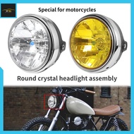 Motorcycle accessories street car motorcycle CB400/500/1300VTR250 modified round crystal headlight headlight assembly motorcycle lamp