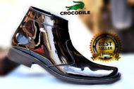 Sepatu Pria PDH CROCODILE Boots Kilap Sleting Jatah TNI POLRI Security