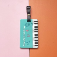 EZ0J Travel Essential Boarding Pass Consignment Pass Tape Piano Camouflage Luggage Tag Luggage Ident