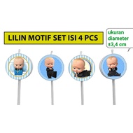 LILIN Baby Boss character birthday candles Baby Boss/