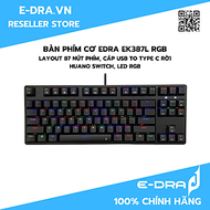 Bàn phím chơi game cơ E-DRA EK387L RGB - Hàng Chính Hãng