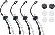4Pcs Fuel Line 2 Hole Grommet Assembly Fuel Tank with Primer Bulb Kit Compatible with Honda GX31 GX3