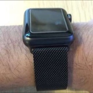 IWatch Band Accessories Set 蘋果apple watch serise 2米蘭尼斯磁吸Watch Band 金屬不銹鋼iwatch手錶錶帶連玻璃貼保護套及支架套裝
