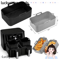 LUCKYSTOREGOODS Air Fryer Baking Tray, Reusable Silicone Air Fryer Basket, Rectangle Silicone Air Fr