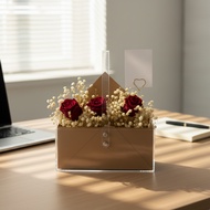 Preserved Rose Flowers in Love Letter Box | Timeless Love Letter
