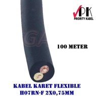 PEGASUS H07RN-F Flexible Rubber Cable 2x0.75 2x0.75mm (100 Meters)