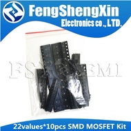 22values*10pcs=220pcs SMD MOSFET Audion Kit SS8050 78L05 TL431 D882 AO3401 AO3400 SI2300 SI2306 SI23
