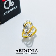 ARDONIA Cincin Spiral Emas 375 (9K Gold / 375 Gold)