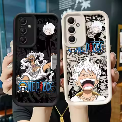 O-One Piece Luffy 5 Gear Case for Samsung Galaxy A52 A35 A73 A51 A25 A54 A55 A72 A71 A15 A06 A53 Sof