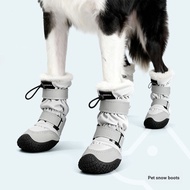 Dog Shoes Soft-Soled Dog Shoes Can't Throw Off Dog Shoes Medium Large Dogs Plus Velvet Winter Shoes 