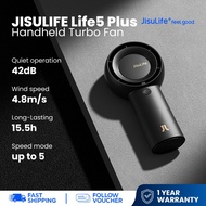 JISULIFE Rechargeable Mini Fan Portable 6000mAh USB Handheld Summer Essential Cooling Fan