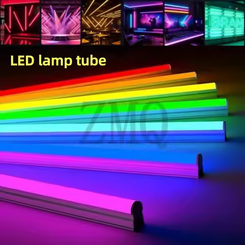 10pcs LED Tube T5 Lamp 220V 240V Color Tube 30cm 60cm 90cm 120cm LED Wall Lamp Warm Cold White Red b