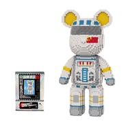 43 cm MPIN M6892 Micro Building Blocks Space Model Bear Bricks DIY 5000PCS 3D Puzzle Collectible Con