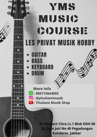 YMS Music Course,Kursus Gitar,Les Privat Gitar,Bass,Drum,Keyboard