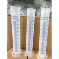 Heat-resistant, thick, graduated plastic measuring cylinder for precise volume measurement 500ml 100