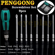 eyeplay PENGGONGไขควง ชุดไขควงอเนกประสงค์ ไขควงชุด ชุด ไขควง universal screwdriver screw set (9 ชิ้น
