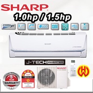 SHARP 1HP/1.5HP INVERTER AIR CONDITIONER R32 5 Star J Tech Aircond [AHX9VED &amp; AUX9VED] [ AHX12VED2 &amp; AUX12VED2]