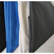3 Pcs Combo Tudung Cotton Sekolah Warna Hitam/Putih