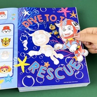 Paw patrol Children paw patrol paw patrol Sticker Book 3 Concentration Training 4 Game Book 5 Years Old 6 Stickers Educational Toys