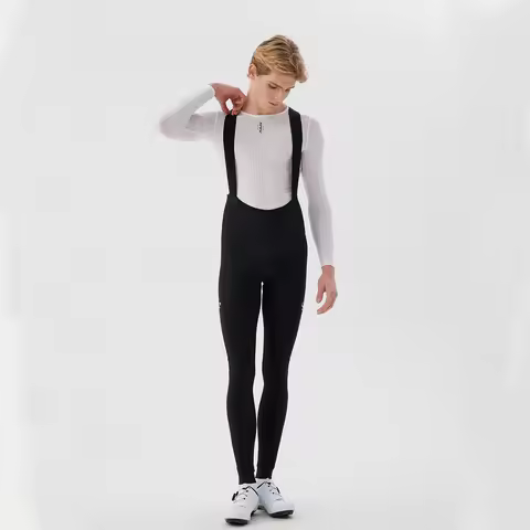 SPEXCEL SPPC 26 Man's Winter Termal fleece cycling bib pants with Italy Dolomiti pad for 6-7 hours R