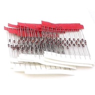 RS+ 100 PCS 1W Zener Diode Assorted Kit DO-41 3.3V 3.6V 3.9V 4.3V 4.7V 5.1V 5.6V 6.2V 6.8V 7.5V DI
