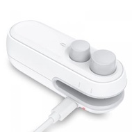 鯨品購 - 迷你袋封口機，可充電袋熱封口機，帶薯片切割器，塑料真空袋封口機，保持食物新鮮，手持式便攜式封口機，白灰