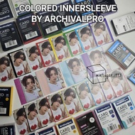 [ FULLPACK / SHARING ] Archivalpro - Colored Card Innersleeve 66x92mm 60x90mm 58x88mm ( 66 x 92 mm 6