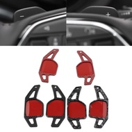 1 Pair Carbon Fiber Color Car Steering Wheel Paddle Shifter Extension For Audi A3 A4 A5 A6 A7 A8 Q3 