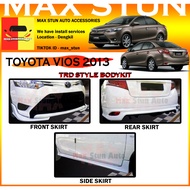 TOYOTA VIOS NCP150 2013-2018 TRD STYLE FULLSET BODYKIT (TR-D) SKIRT LIP VIOS NPC150 FRONT SKIRT SIDE