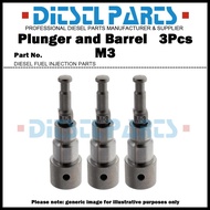 3Pcs Plunger M3 M.3 Plunger and Barrel Assembly 171353-51100 140153-7220 for Komatsu 3D95 3D95S*-&&