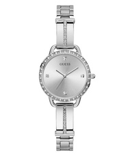 GUESS-BELLINI GUESS Ladies Silver Tone Analog Watch-Watches-Silver