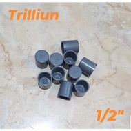 Pvc Dop 1/2" TRILLION - pvc pipe cap TRILLION - pvc Plug TRILLION 1/2"