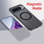 UFLAXE ICEY - For Google Pixel 9 / Pixel 9 Pro XL / Pixel 9A Case - CLEAR ANTI-YELLOW Matte Shockpro