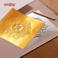YOLANDA Engraving Drawing paper, 20*30cm Gold Foil Aluminum Foil Art Paper, making DIY Handmade Engr