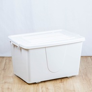 กล่องพลาสติก มีล้อ ขนาด 100 ลิตร (No.303 ขาวครีม)