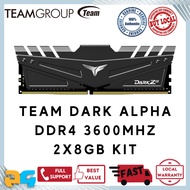 Team T-Force Dark Alpha DDR4 3600Mhz 2x8GB RAM Kit