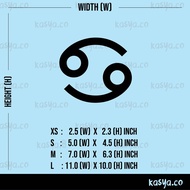 ❊ZODIAC CANCER HOROSCOPE SIGN❊ custom vinyl decal cutting sticker