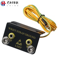 CHINK Ground Cord Bench Mounted, 1.8M Length Cord L Shaped ESD Wrist Strap, Easy to Install Dual Ben