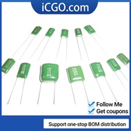 50Pcs Polyester Film Capacitor 100V 1nF 1.5nF 2.2nF 100nF 2A471J 2A102J 2A152J 2A222J 2A392J 2A332J 