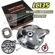 LC135 REAR HUB BRAKE FULL SET LC-135 HUB PANEL CHROME / GOLD HUB PANER BELAKANG "MOTOR ONESTORE"