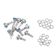 10pcs EC11 Rotary Encoder, 360 Degree Rotary Encoder Code Switch with Push Button Coding Switch Digi