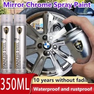 Cat Semprot Chrome 350ml Chrome Spray Pain Warna Chrome Krum Stainless Automotive Metallic Paint Chr
