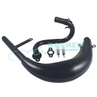 Halloween Exhaust Pipe Muffler Engine Bend for Motorcycle 50cc 80cc 2 Stroke Pit Dirt Bike Muffler S