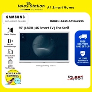 Samsung 55" LS01B The Serif B 4K QLED Smart TV (2022) 3 Ticks │ 1+2 Years Local Warranty | FREE Soun